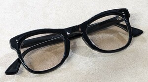 送料無料guepardサングラス眼鏡メガネ度なしウェリントンgp-19/nまずまずの美品メンズ黒縁かんたんな清掃済ギュパール伊達メガネ