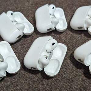 送料無料AppleアップルAirPods PRo第2世代まとめてイヤホンまとめチャージャー格安Air pods3/Find my表示あり大量24個エアポッツプロの画像5