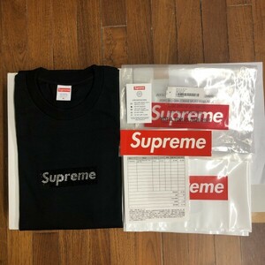 国内正規品 Supreme Swarovski Box Logo Tee Black XL 19SS シュプリーム スワロフスキー ボックスロゴ 25周年 黒