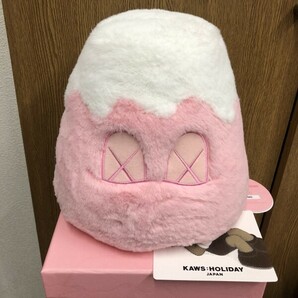 新品未使用 KAWS HOLIDAY JAPAN 8 Mount Fuji Plush Pink カウズ ホリデー 8inch ぬいぐるみ 富士山の画像2