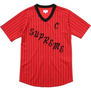 シュプリーム　Supreme A.D. Baseball Jersey　RED　S　シュプリーム　ベースボールジャージー