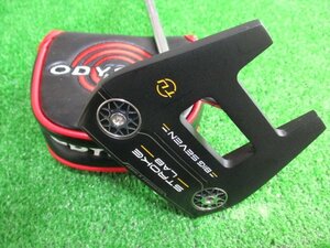 (中古) オデッセイ　ODYSSEY STROKE LAB BIG SEVEN TU　ストロークラボ　ビッグセブン　パター　33インチ　カバー非純正　(桜店)