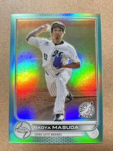 Topps NPB Chrome Aquaリフラクター199枚限定益田直也千葉ロッテマリーンズ