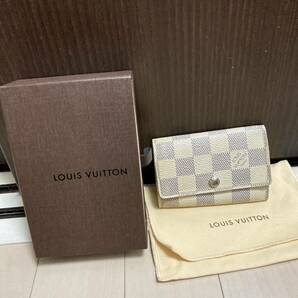 LOUIS VUITTON ルイヴィトン ダミエ アズール キーケース ミュルティクレ6 小物 箱 保存袋 レディース ブランド ファッション アイテム