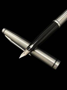 【C】セーラー　SAILOR　万年筆　ペン先18KWG　ホワイトゴールド　シルバーカラー　インク切れ　現状品　筆記用具　
