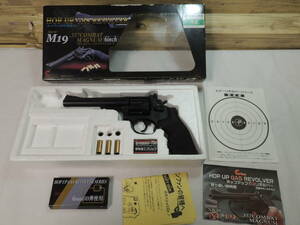 [ toy gun ] ho p up gas revolver S&W M19.357 combat Magnum 6 -inch [ immovable goods ][ junk ]