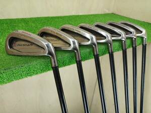  【訳あり】Wilson ウィルソン FatShaft Cr-Mo FORGED 4・5・6・8・9番/PW/SW アイアン7本セット 純正カーボンシャフト 