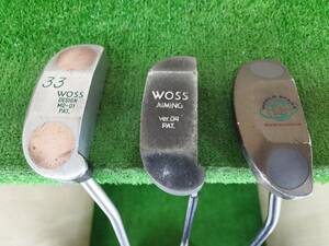 【希少パター3本セット】WOSS MO-01 33/WOSS AIMING Ver. 04/J's WORLD STAGE DURALMIN