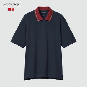 タグ付き未使用■ユニクロ UNIQLO and JW ANDERSON■コントラストカラーポロシャツ ネイビー M