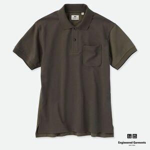 タグ付き未使用■UNIQLO×Engineered Garments■ドライカノコカラーブロックポロシャツ オリーブ M