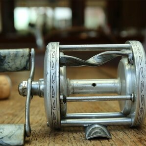 30s SPIRAL WIND 激レア ダイレクトリール / ABU HEDDON SHAKESPEARE LANGLEY PFLUEGER 道楽 ウッドルアー等が好きな方に強くお勧め!!!の画像4