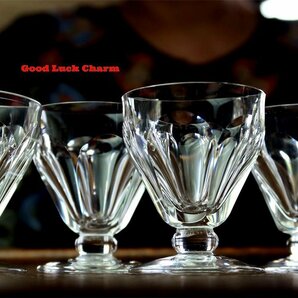 BACCARAT HARCOURT TALLEYRAND 6本セット タレーラン オールドバカラ アルクール クリスタルグラス ロックグラス ウイスキー ワイングラスの画像1