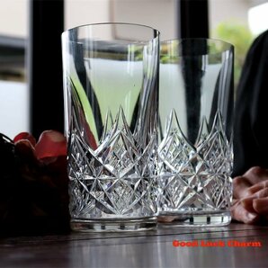 BACCARAT COLBERT コルベール 2本 14cm オールド バカラ クリスタルグラス ハイボールグラス タンブラー ウイスキー ロックグラスの画像7