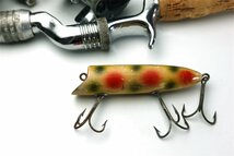 20s 最初期 HEDDON WIGGLE KING ウッドルアー / 道楽 ハトリーズ BALSA50 ZEAL ザウルス ABU 世代 LUCKY 13 BASSER ウッドルアー好きに_画像5