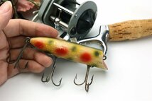 20s 最初期 HEDDON WIGGLE KING ウッドルアー / 道楽 ハトリーズ BALSA50 ZEAL ザウルス ABU 世代 LUCKY 13 BASSER ウッドルアー好きに_画像6