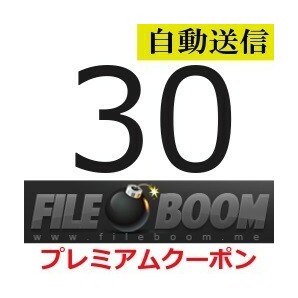 【自動送信】FileBoom 公式プレミアムクーポン 30日間 通常1分程で自動送信しますの画像1