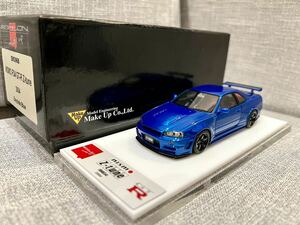 MAKE UP EIDOLON 1/43 NISMO R34 GT-R Z-tune 2004 Bayside Blue メイクアップアイドロン