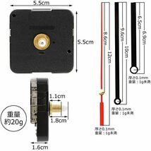 Type A 時計 ムーブメント 交換クラフト用 パーツ 部品 セット 『 掛け時計 壁掛け時計 などの修理交換に！ 』 Typ_画像2