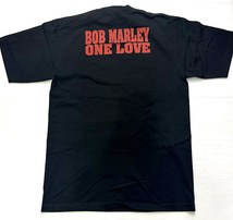 BI58)PRO TEAM ONE LOVE ボブマーリー BOB MARLEY プリント Tシャツ半袖/BLACK/LA/HIPHOP/2XL/大きいサイズ_画像3