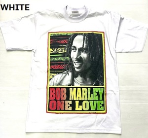 BI58)PRO TEAM ONE LOVE ボブマーリー BOB MARLEY プリント Tシャツ半袖/WHITE/LA/HIPHOP/3XL/大きいサイズ