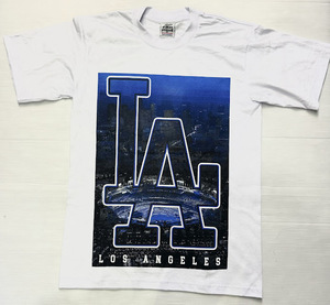 BI72)PRO LOSANGELES LA プリント Tシャツ半袖/LA/HIPHOP/L/大きいサイズ/ヘビー/USサイズ