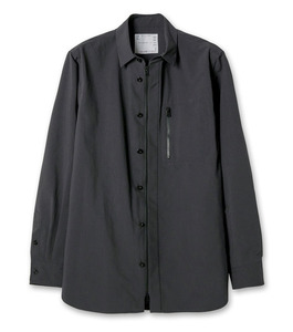 新品☆sacai 23AW Matte Taffeta L/S Shirt Black サイズ2