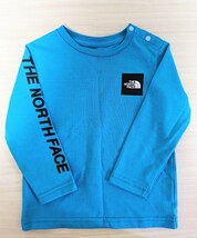 THE NORTH FACE ノースフェイス 長袖Tシャツ ロンT　90 ベビー　キッズ　ブルー アウトドア_画像1