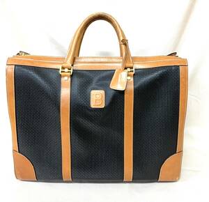  re-exhibition none!15 ten thousand jpy super!1 jpy outright sales!Made in Italy large Boston bag BALLY Bally original leather shoulder bag 