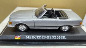 スケール 1/43 MERCEDES-BENZ 350SL ！ ドイツ 世界の名車コレクション！ デル プラド カーコレクション！ 左ミラー欠落。