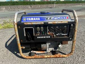 【4】-2　★インバーター発電機★　Yamaha　YAMAHA　EF2500i　インバータ　engine発電機　現状渡し