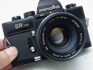 ☆ Minolta SR 101 BL + MCロッコール 50mmF1.7 後玉に若干シミ有り！（ボディ及びレンズ共に点検整備清掃済み！）☆