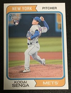 ★MLB 2023 TOPPS HERITAGE HIGH NUMBER #OB-KS 千賀滉大／KODAI SENGA［NEW YORK METS］「1974 BOXLOADER」大判カード ルーキー「RC」★