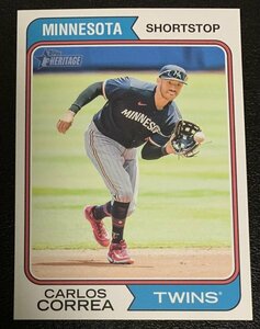 ★MLB 2023 TOPPS HERITAGE HIGH NUMBER #OB-CC CARLOS CORREA［MINNESOTA TWINS］「1974 BOXLOADER」大判カード★