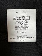 【美品】 tone トーン / 19SS SOLID POCKET LS TEE ソリッドポケットロングスリーブT / 3(L) ブラック_画像10