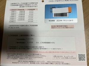 三越伊勢丹・株主優待カード4００万円限度額　　送料無料