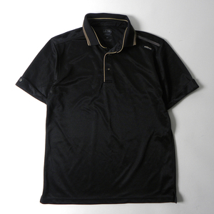 Adidas adidas adipure логотип ввода вступительная нить вышивка с коротким рубашкой поло в гольф носит L Black Tailor Maid M0405-9
