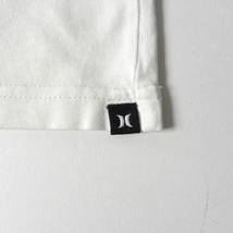 ハーレー Hurley X コットン100% ロゴワッペン VネックショートスリーブTシャツ 半袖 M ホワイト m0410-18_画像4
