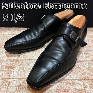 Salvatore Ferragamo サルヴァトーレフェラガモ モンクストラップ 革靴 レザー ビジネス シングルモンク