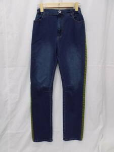 *zuppa di zucca/z padi Zucca * light Denim pants side tape stretch /160/USED processing 