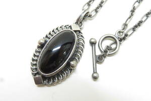 16376ro604-181 George Jensen year pendant 2004 year onyx 925S silver 925 necklace Georg Jensen 60