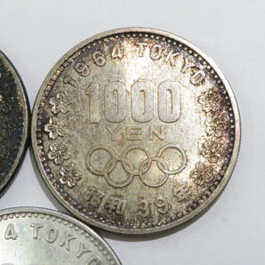 16469 新604-291 東京オリンピック 1000円 銀貨 5枚 まとめ セット TOKYO オリンピック 昭和39年 1964 記念 銀貨 貨幣 硬貨 60の画像3