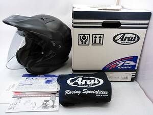 【送料無料】良品 Arai アライ CTZ CT-Z FLAT BLACK フラットブラック Mサイズ 元箱付き ジェットヘルメット