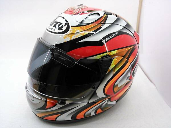 【送料無料】Arai アライ RX-7 RR5 NAKAGAMI ナカガミ Mサイズ プロシェードシステム付き 中上貴晶 フルフェイスヘルメット