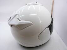 【送料無料】Arai アライ VECTOR-X ベクターX GLASS WHITE グラスホワイト Mサイズ スモークシールド付き フルフェイスヘルメット_画像5