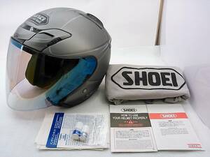 【送料無料】美品 SHOEI ショウエイ J-FORCEⅢ J-FORCE3 Jフォース3 LUBLA ルブラ Mサイズ ミラーシールド付き ジェットヘルメット