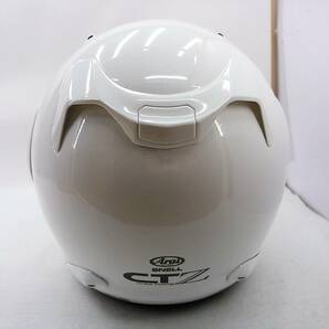 【送料無料】Arai アライ CTZ CT-Z GLASS WHITE グラスホワイト Mサイズ ジェットヘルメット 白バイの画像3