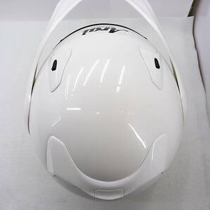 【送料無料】Arai アライ CTZ CT-Z GLASS WHITE グラスホワイト Mサイズ ジェットヘルメット 白バイの画像4