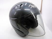 【送料無料】Arai アライ SZ-F SZF ALUMINA GRAY アルミナグレー Lサイズ ジェットヘルメット_画像6