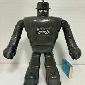 原子ロボット★V-３★人形★昭和レトロ★２２．０ｃｍ 当時物 現状 詳細不明の画像1