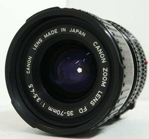 ~実写確認済~ ☆実用品・人気の望遠レンズ☆　キャノンFDマウント用 CANON ZOOM LENS FD 35-70mm F3.5-4.5 (I0505)